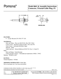 Thumbnail of document Data Sheet - 4661 BNC Triaxial (F) For Microdot 293-3930 Twinax Cable